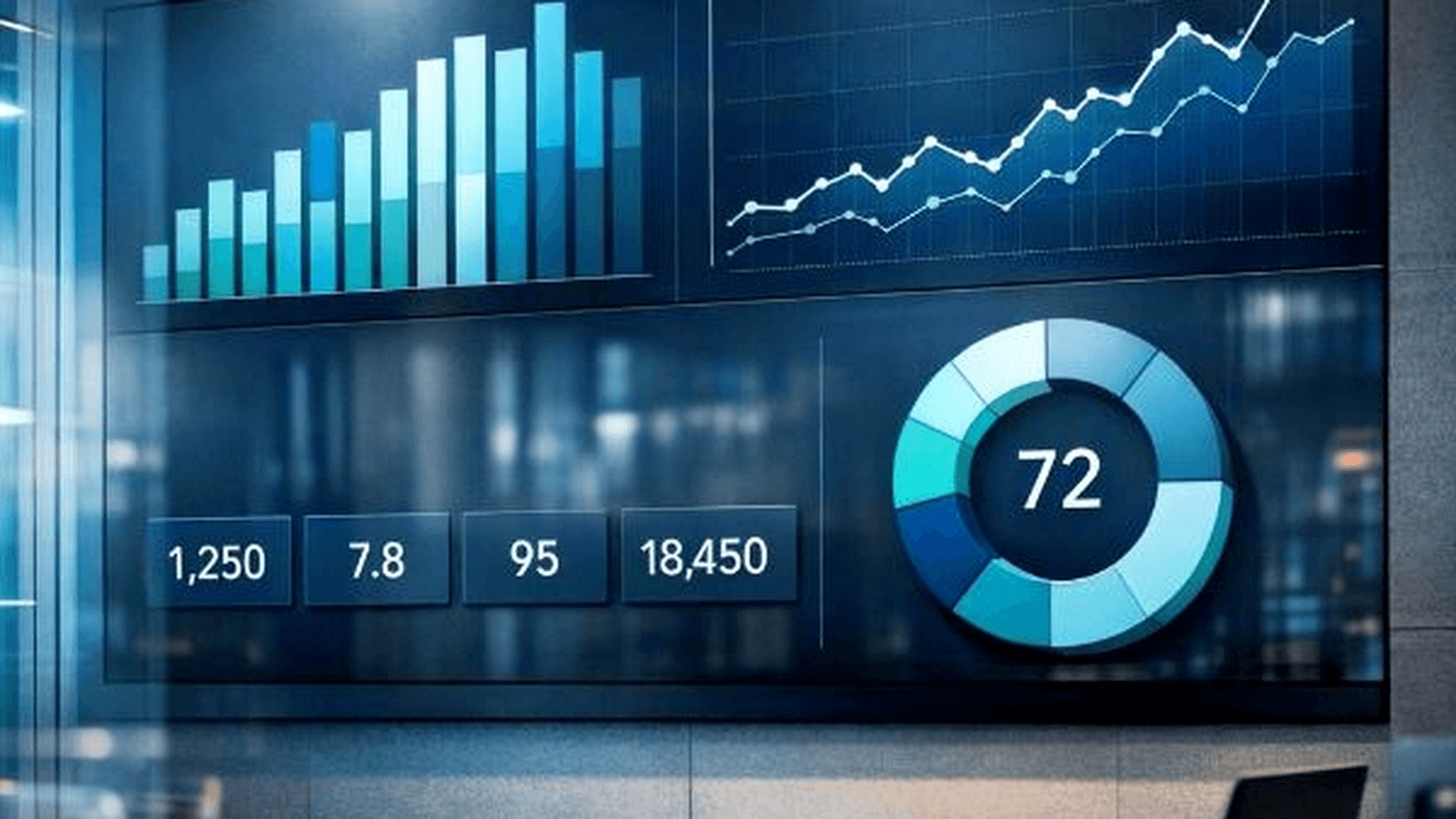 Analytics dashboard with AI-driven shipping performance insights.